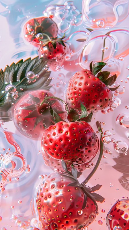Клубника в воде