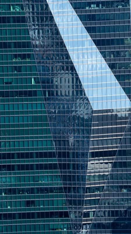 Glass facade