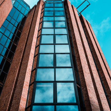 Glass building