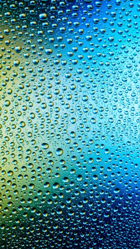 Капли воды градиент разноцветный макро обои