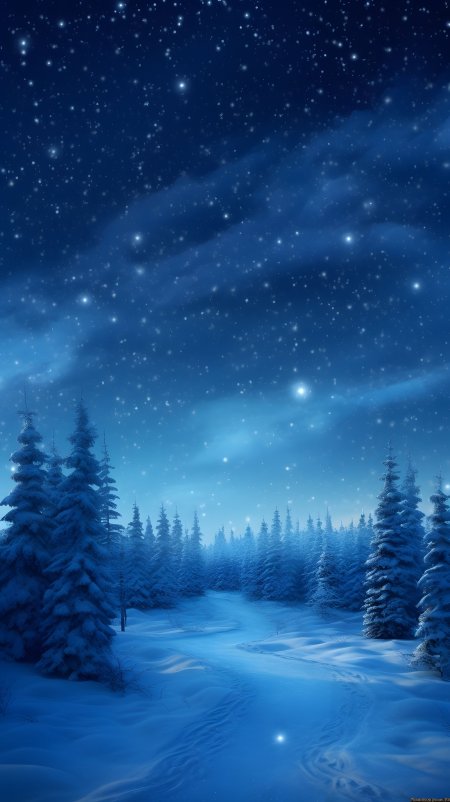 Snow forest wallpaper