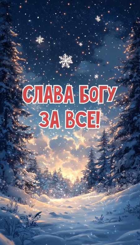 Слава богу за всё зима