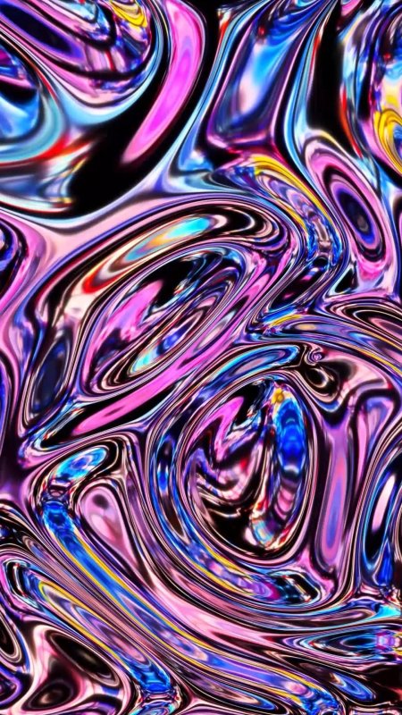 Metal liquid pink abstract art wallpaper