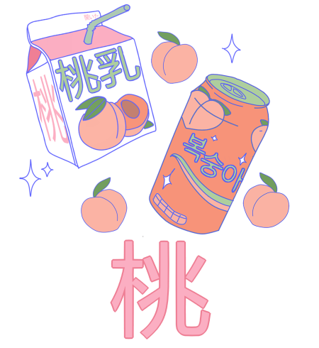 Peach milk
