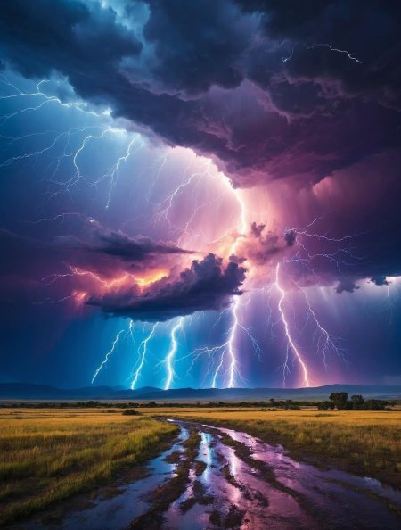 Lightning storm
