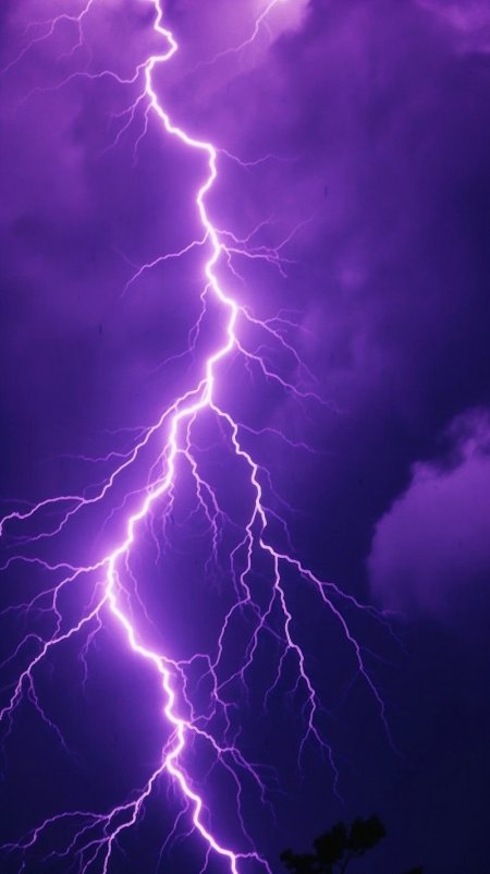 Purple lightning