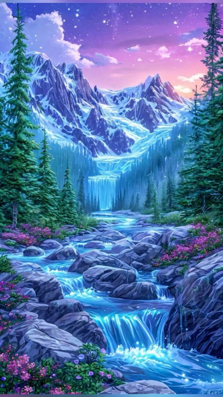 Водопад пейзаж