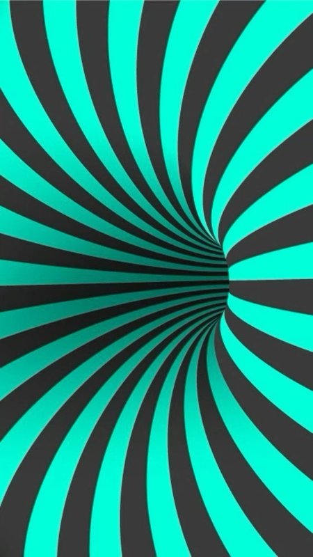 Optical illusion spiral
