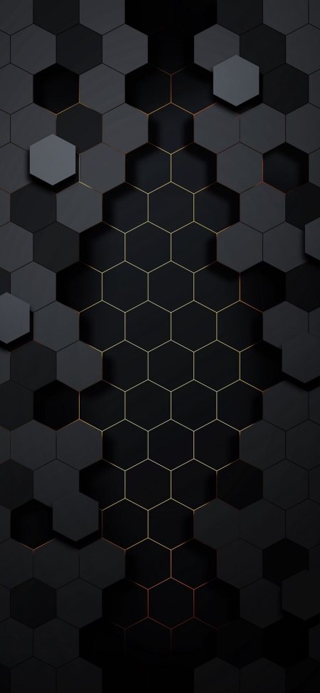 Black hexagon iphone wallpaper