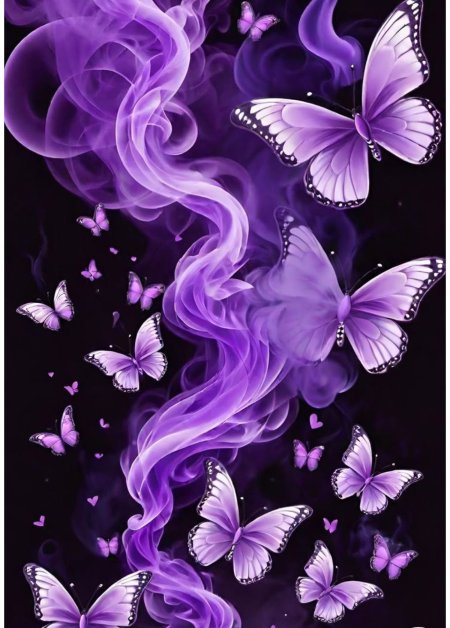Purple butterflies wallpaper