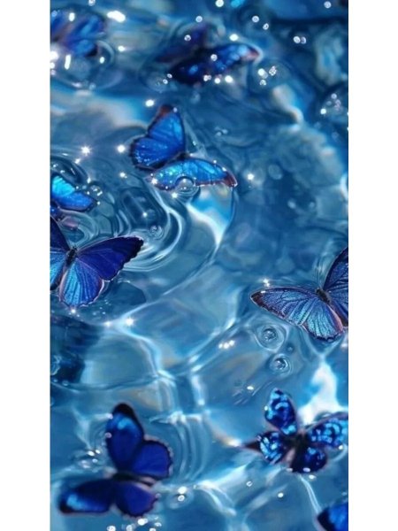 Blue butterfly wallpaper