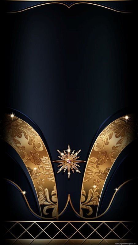 Elegant black and gold wallpaper