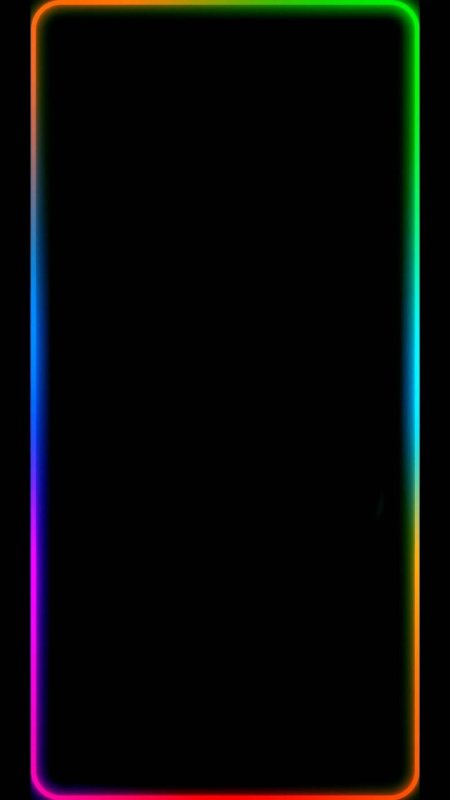 Rgb neon border phone wallpaper