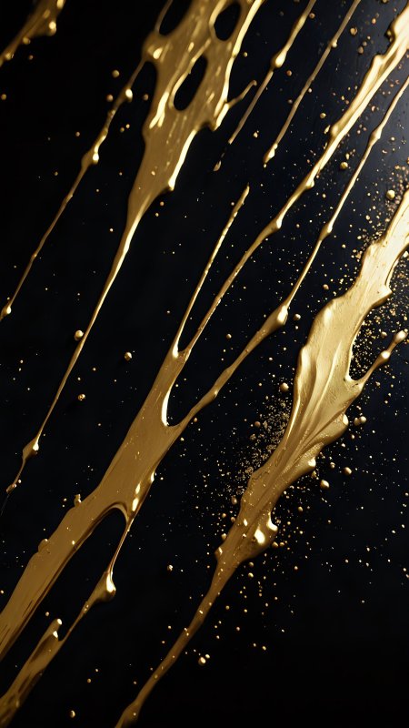 Dripping gold