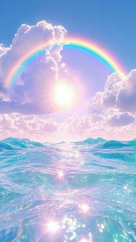 Rainbow ocean