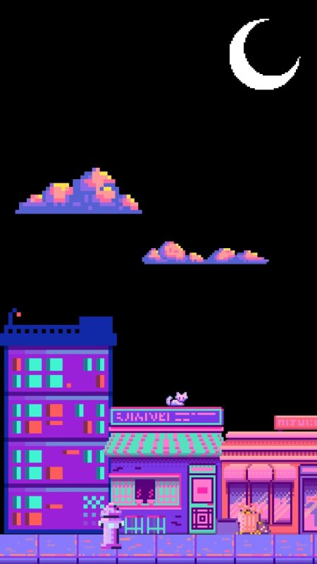 Pixel art city