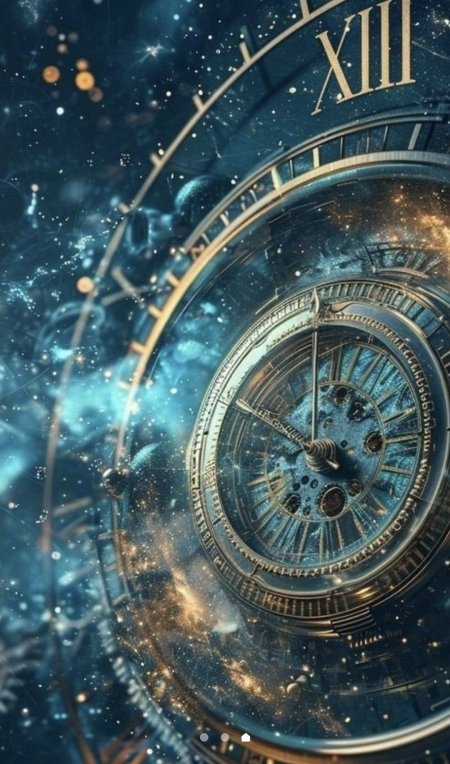 Starry clock in space