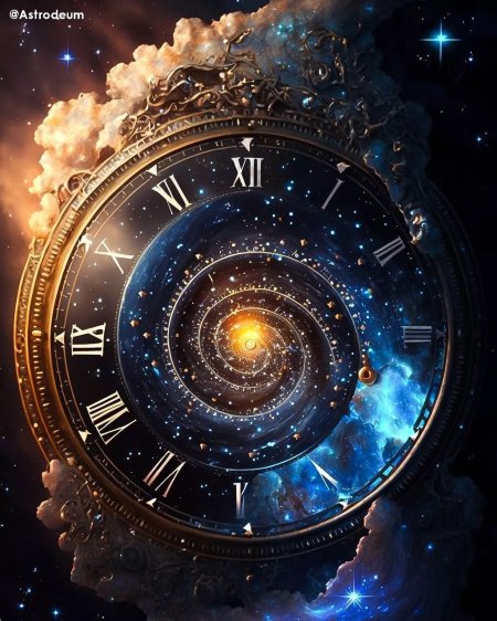 Starry night clock wallpaper