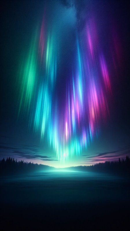 Northern lights aurora borealis