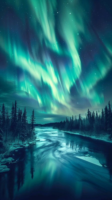 Aurora borealis северное сияние