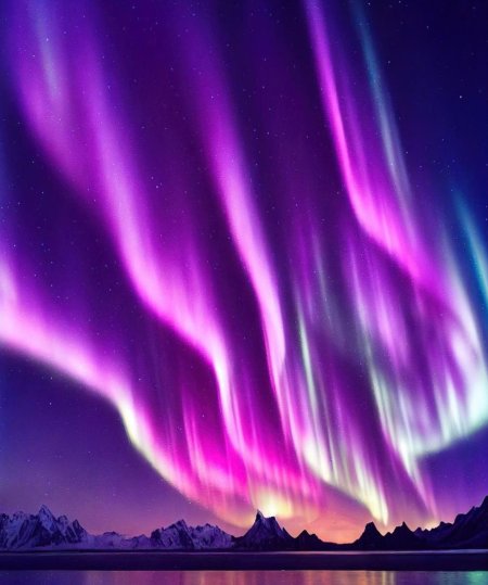 Aurora borealis northern lights