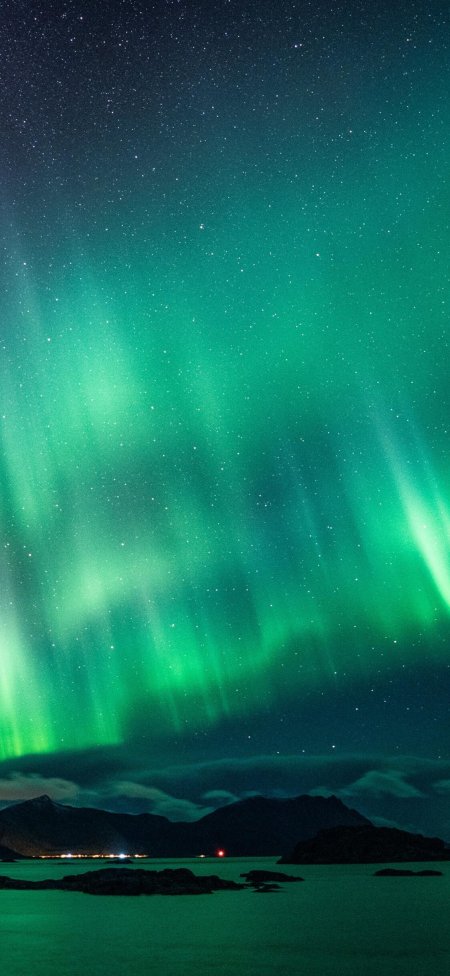 Северное сияние в норвегии