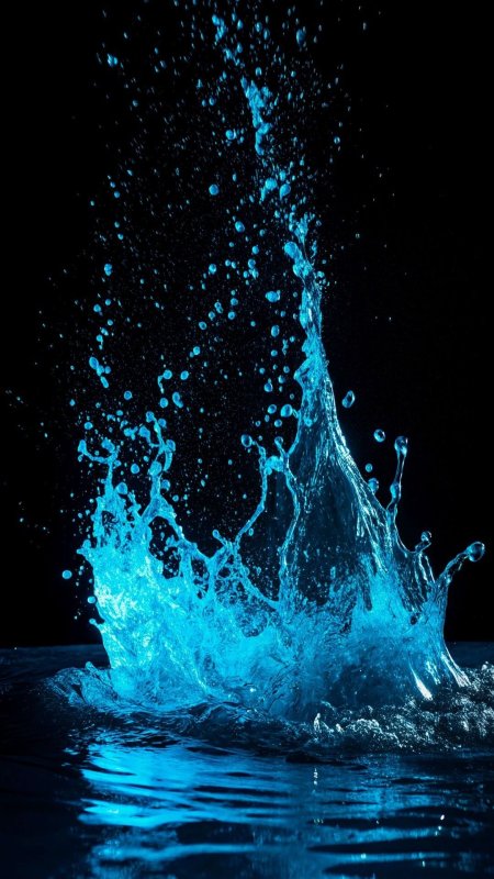 Splash water