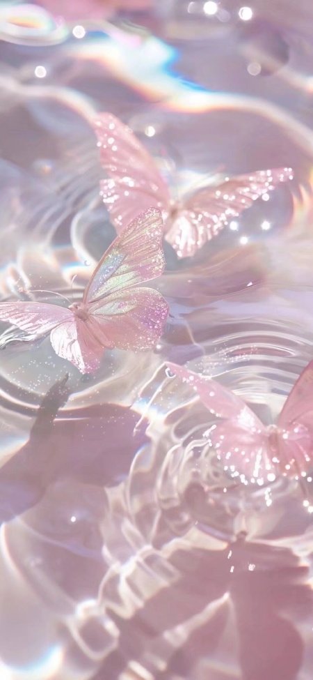 Pink butterfly aesthetic