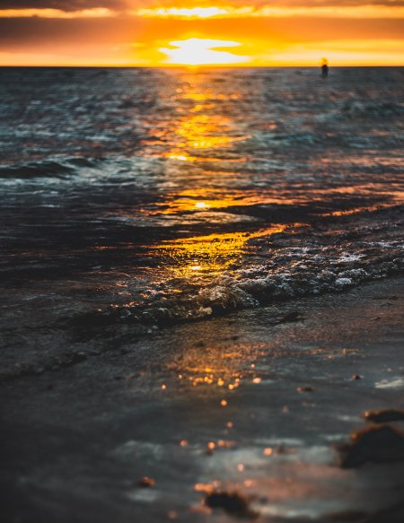 Море закат
