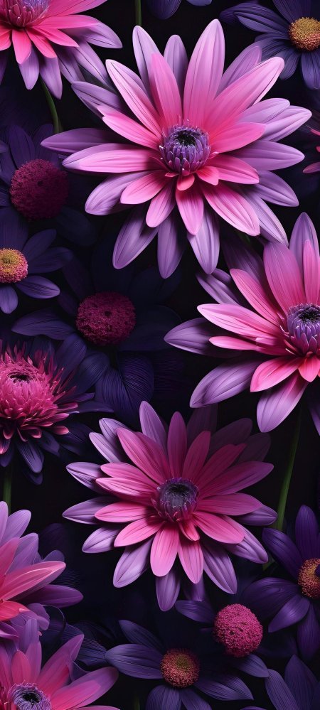 Floral wallpaper lovely flowers