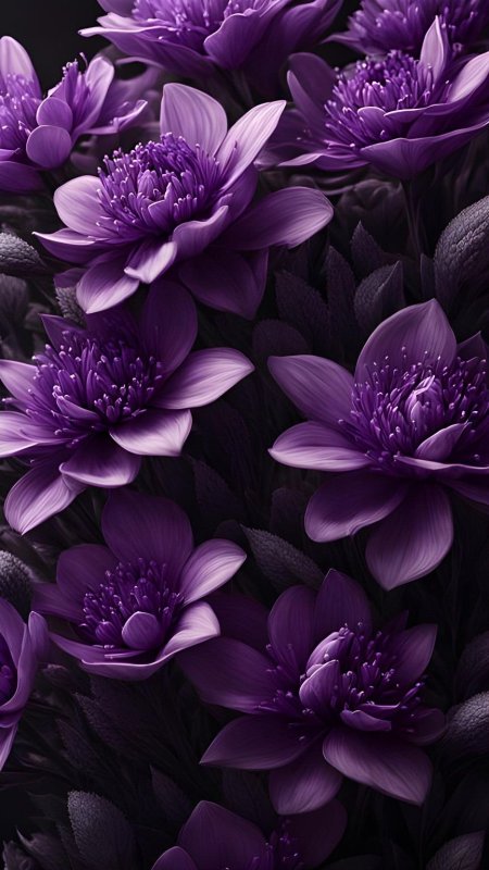 Purple flowers wallpaper
