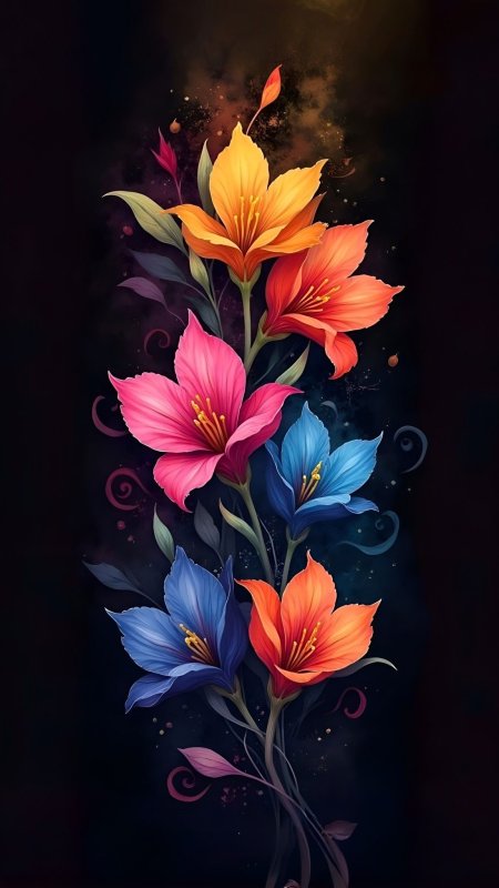 Абстрактные цветы