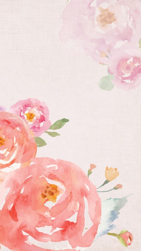 Free wallpaper spring watercolor iphone