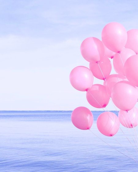 Pink balloons