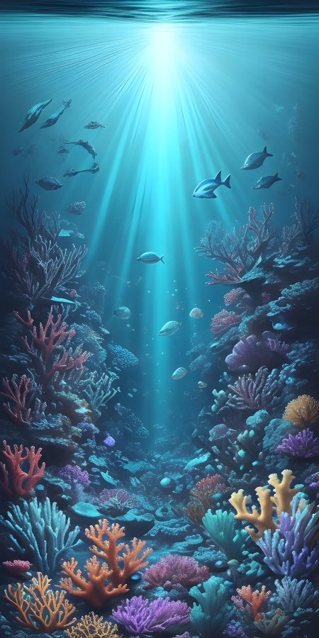Underwater enchantment coral reefs