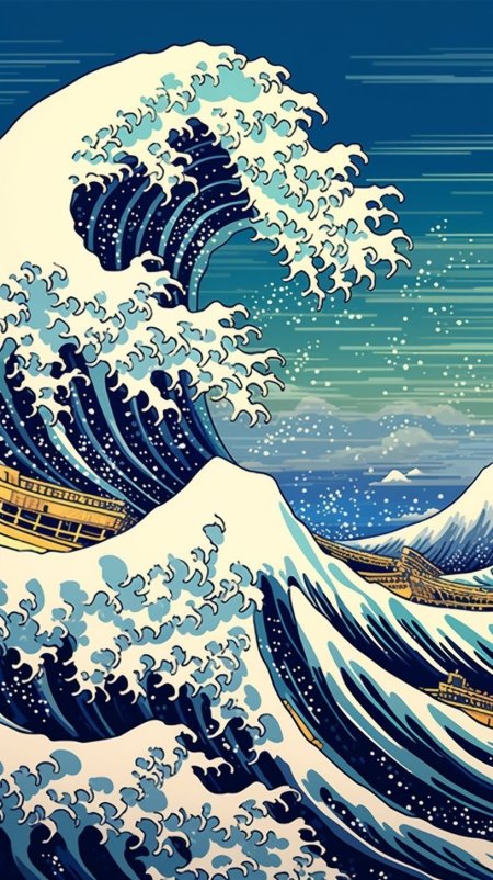 Hokusai's great wave