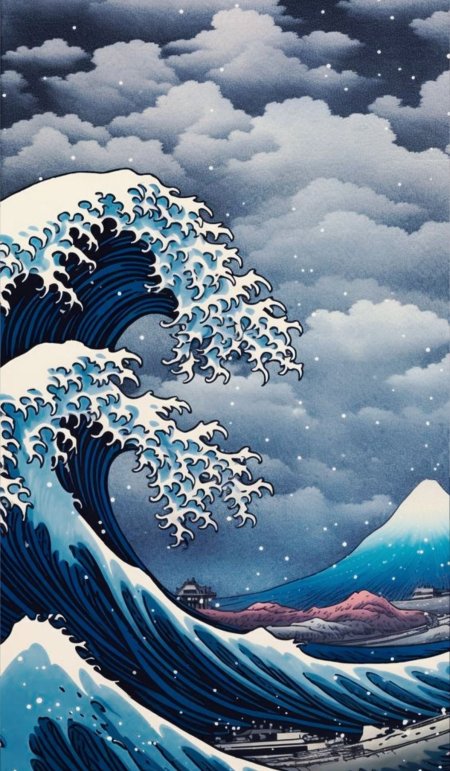 Hokusai's great wave