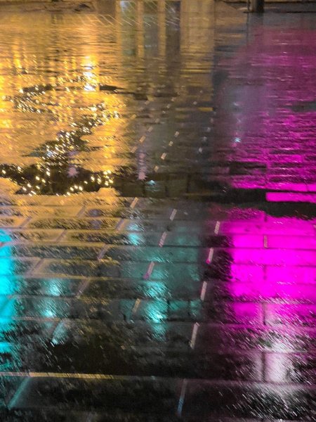 Rainy night reflections