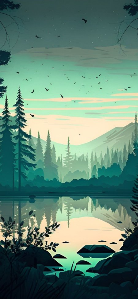 Иллюстрация пейзаж