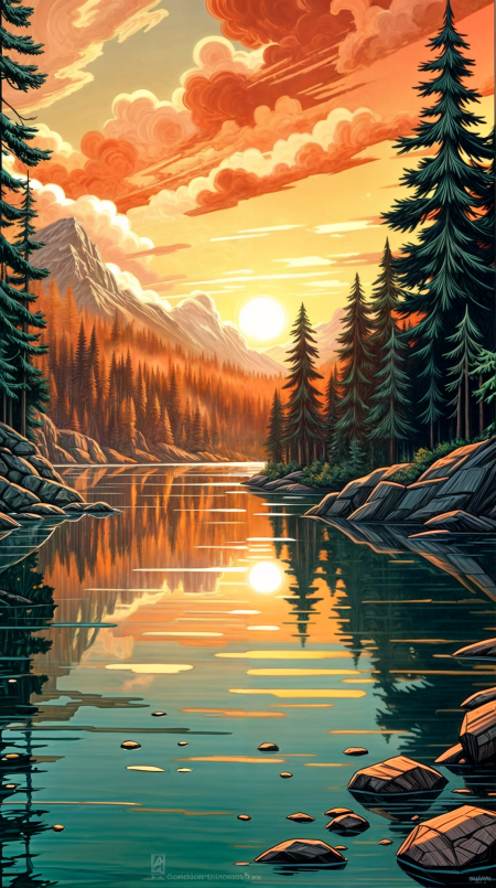 Пейзажи рисунки
