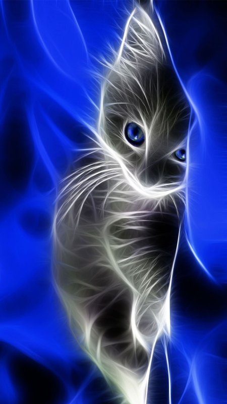 Неоновая кошка