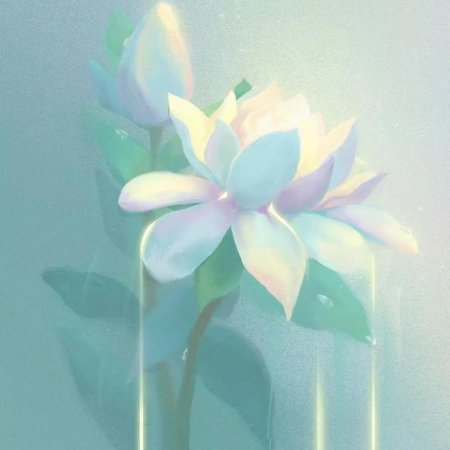 Lotus flower painting
