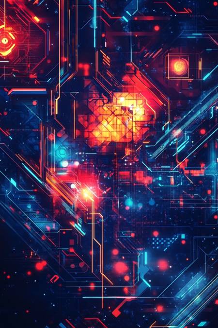 Futuristic digital