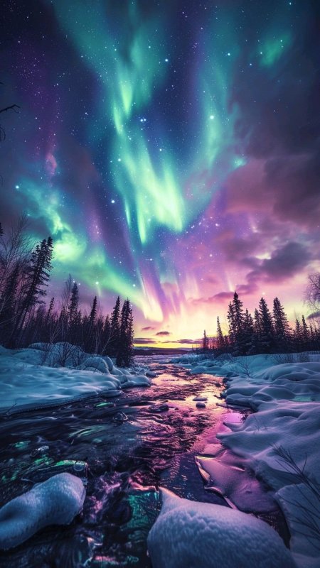 Aurora borealis северное сияние