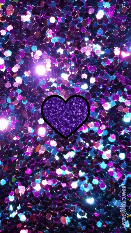 Purple glitter wallpaper