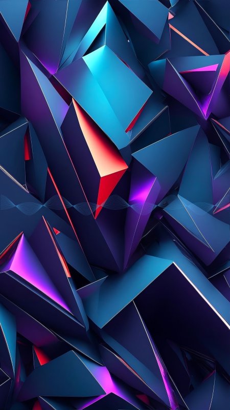 Abstract crystals iphone wallpaper hd