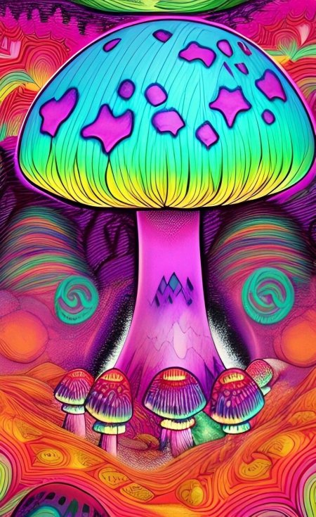 Psychedelic mushroom
