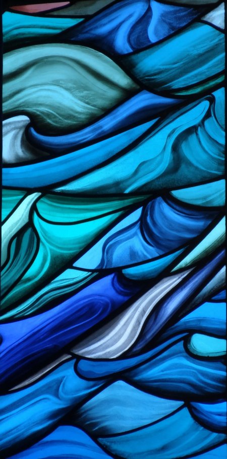 Stained glass panel