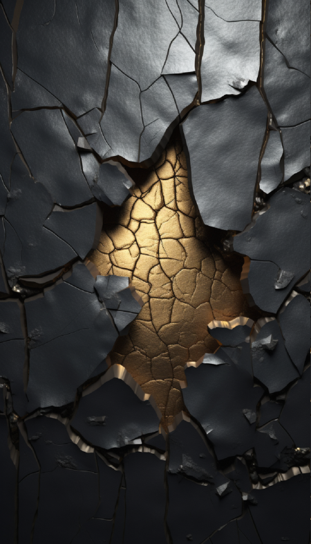 Cracked wall