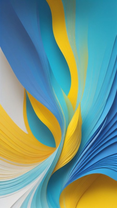 Blue and yellow abstract